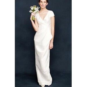 J CREW Carson Silk Wedding Dress Size 4